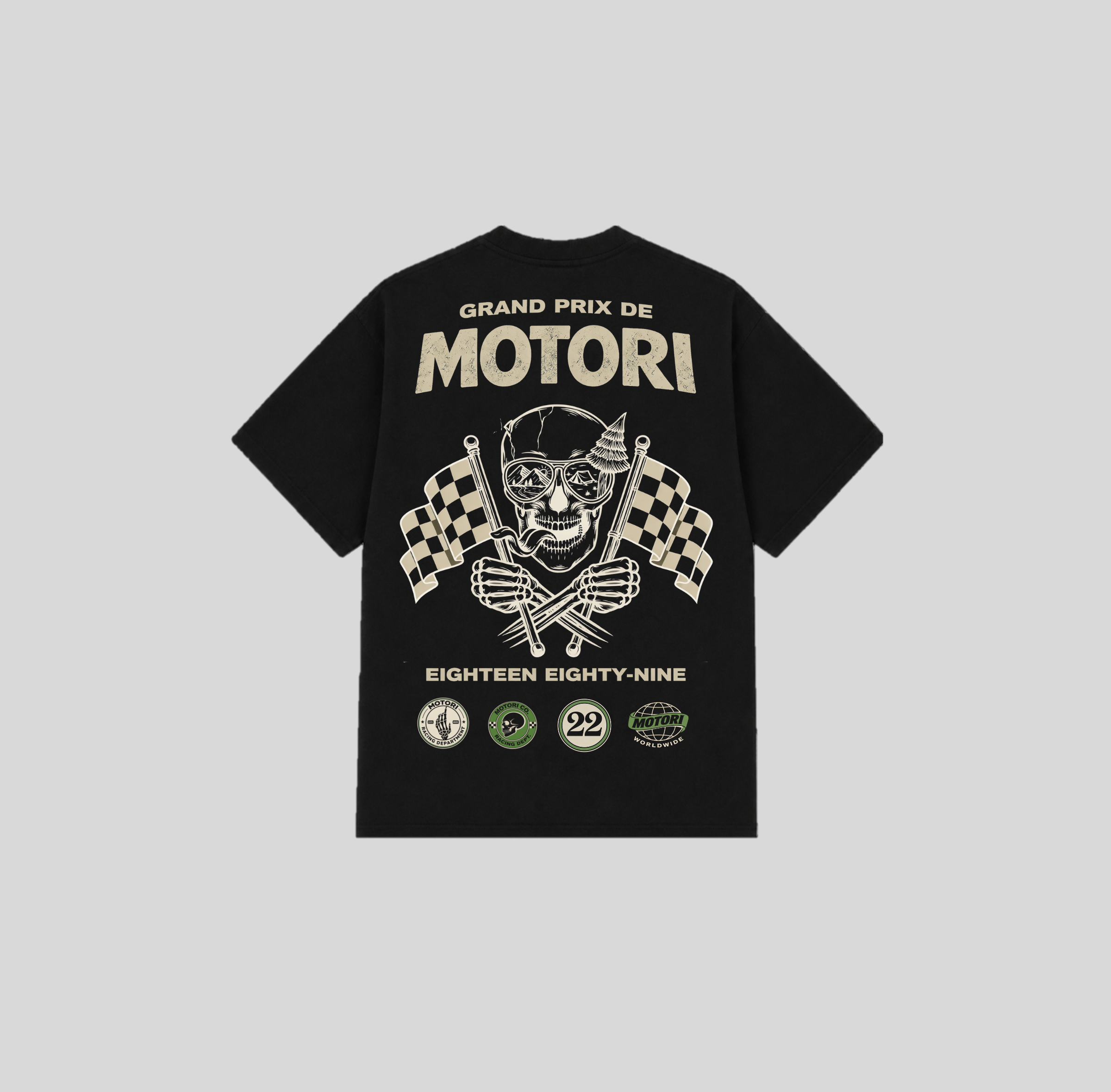 Skull GP 1889 Oversized Heavyweight Tee