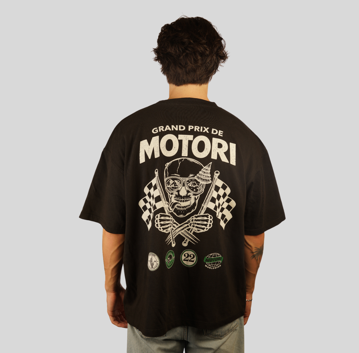 Skull GP 1889 Oversized Heavyweight Tee