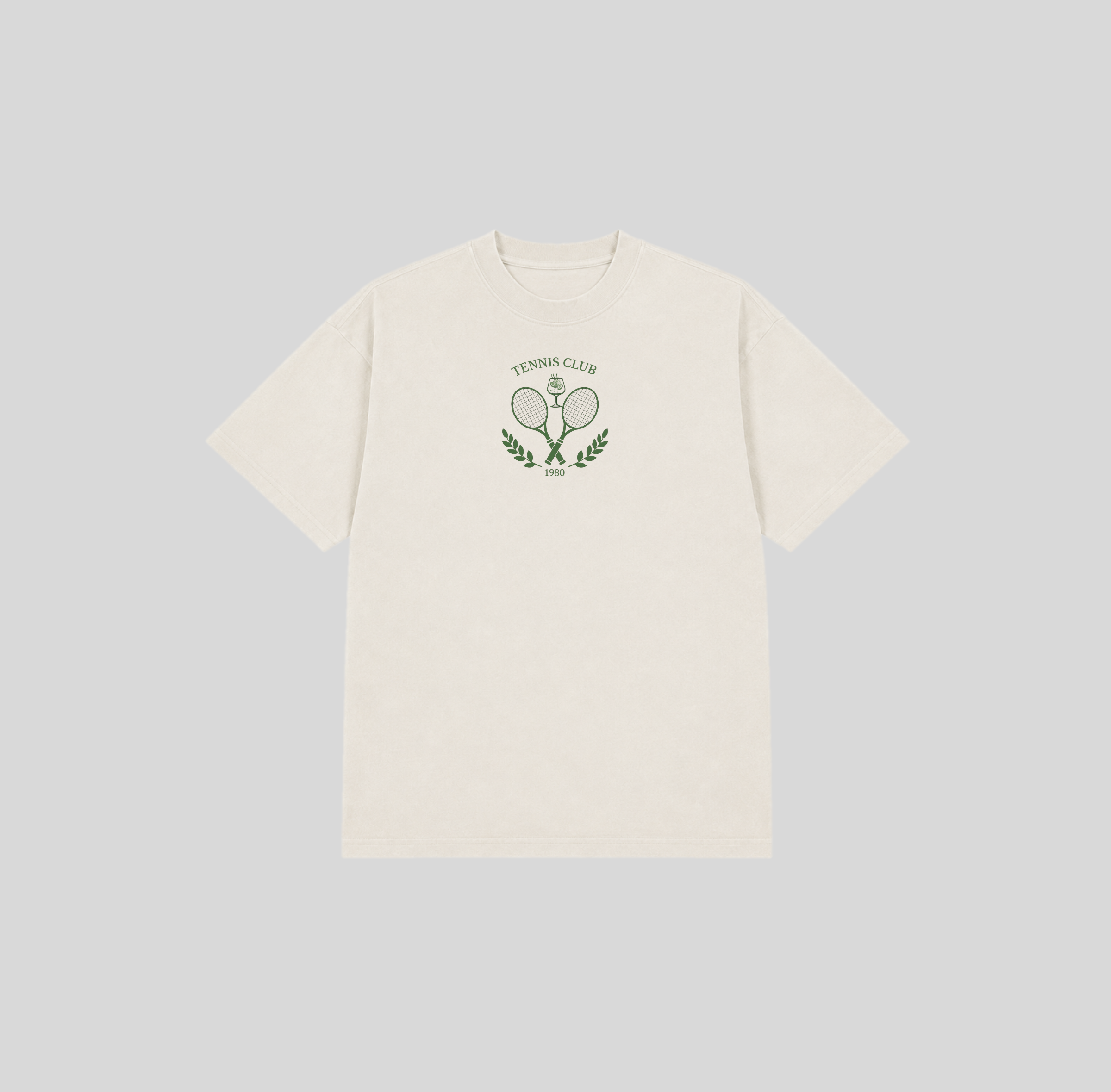 Tennis Club Crest Oversized Heavyweight Tee