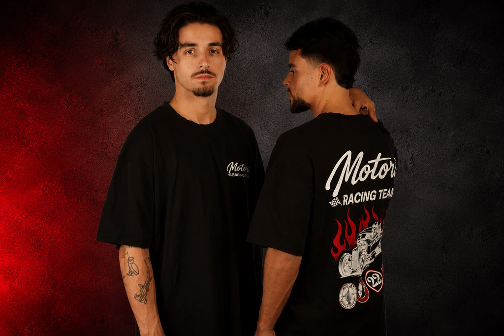 Flames Racing Team Oversized Heavyweight Tee