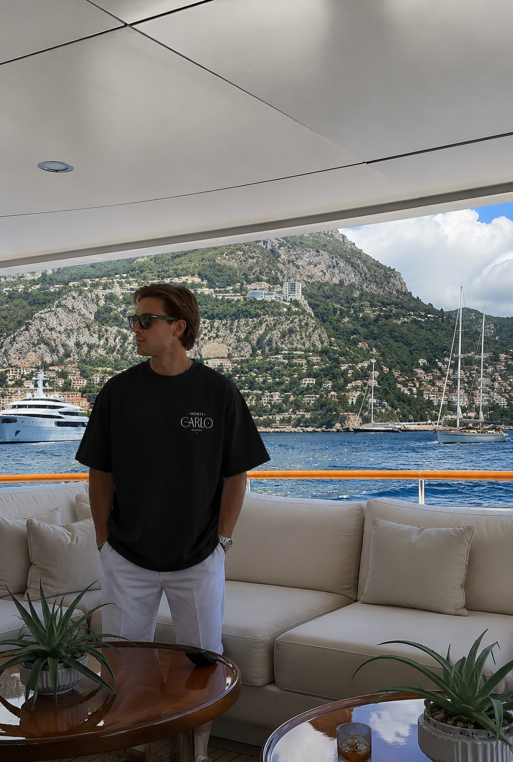 Monte Carlo Oversized Heavyweight Tee (Black)