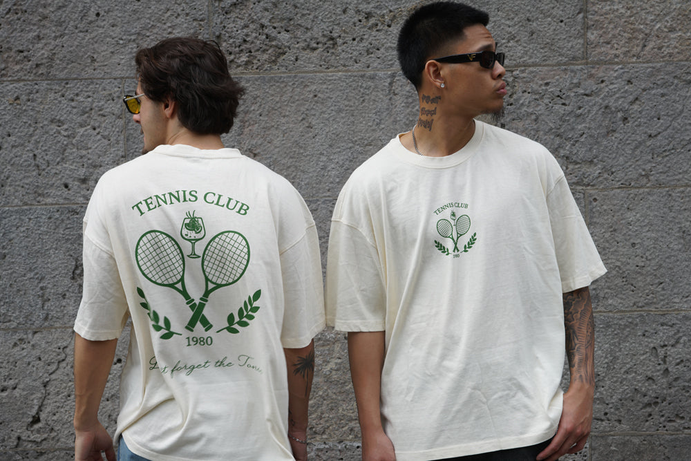 Tennis Club Crest Oversized Heavyweight Tee