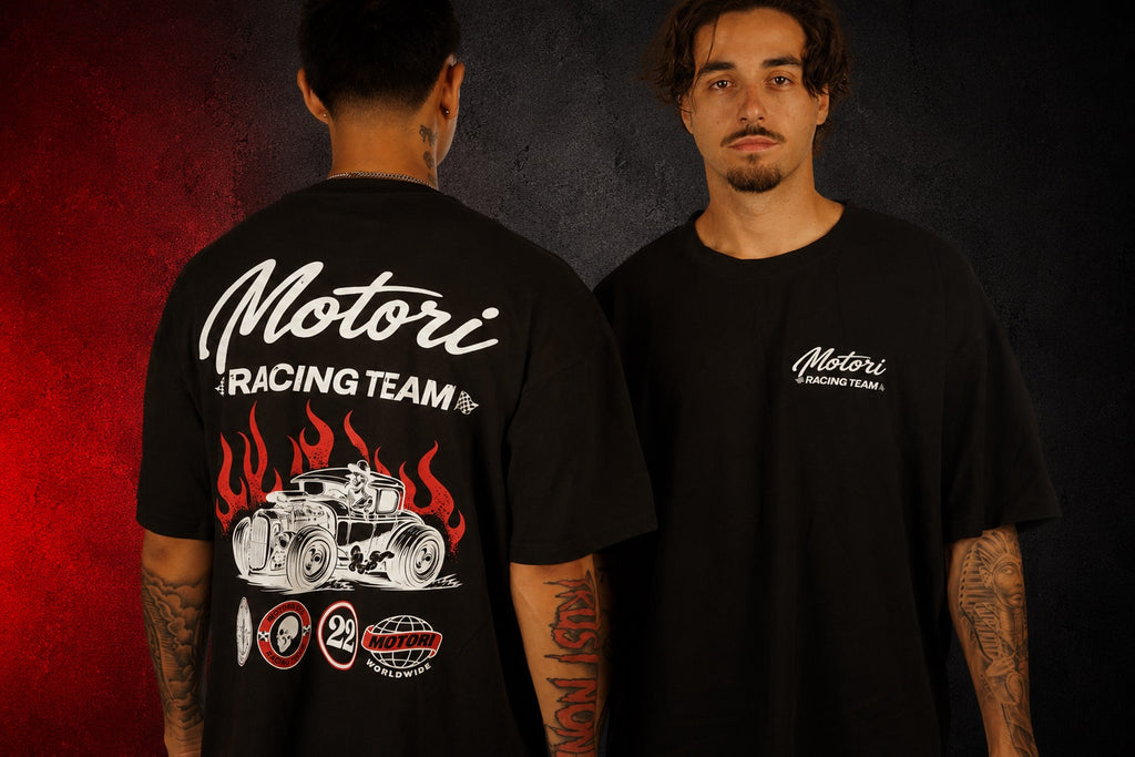 Flames Racing Team Oversized Heavyweight Tee
