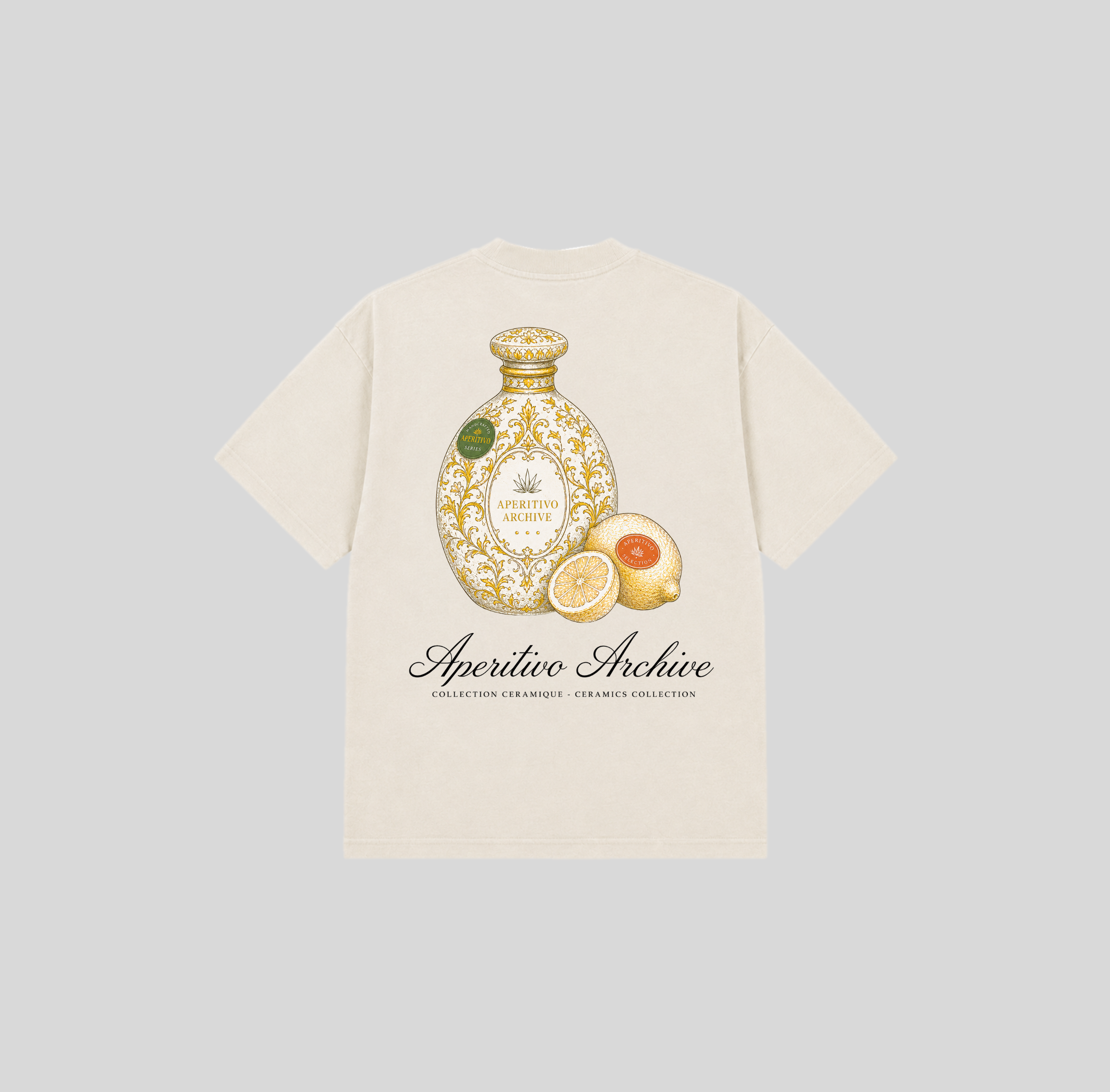 Lemon Label Oversized Heavyweight Tee